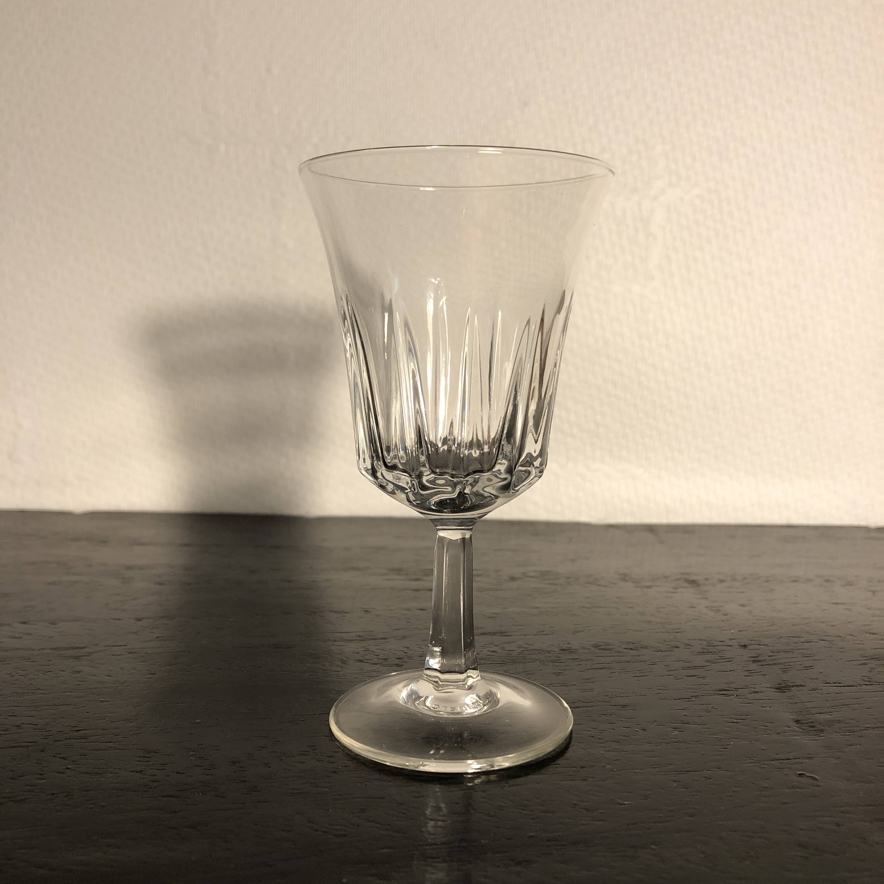 Crystal stemmed glasses