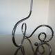 Scandinavian candlestick in chrome metal 1970