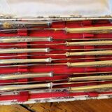 49-piece silver flatware set