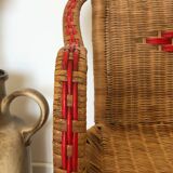 Children's armchair from the 60s, wicker