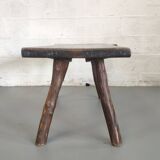 Brutalist coffee table solid oak