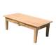 Large restored antique coffee table in solid oak.