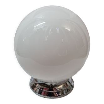 White opaline ball ceiling lamp