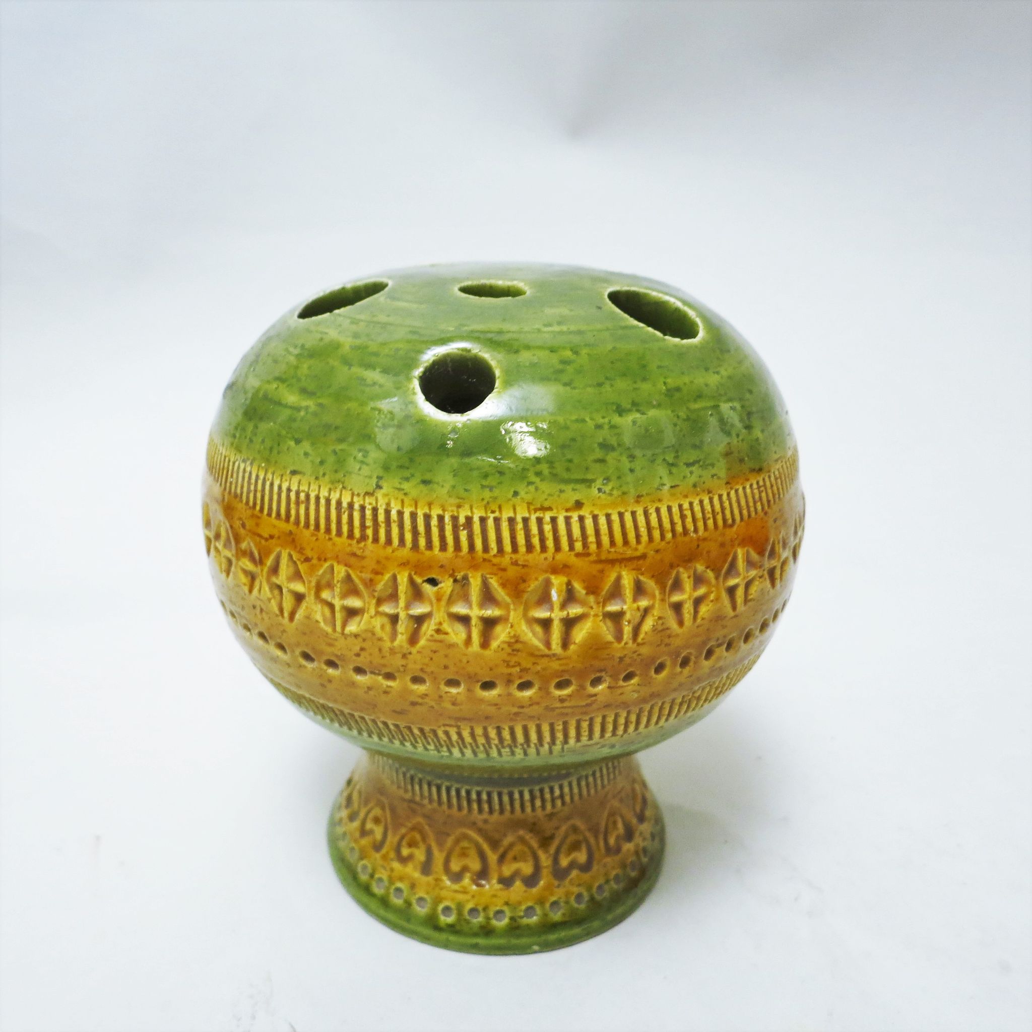 Vase Pique-fleur Aldo Londi Italie