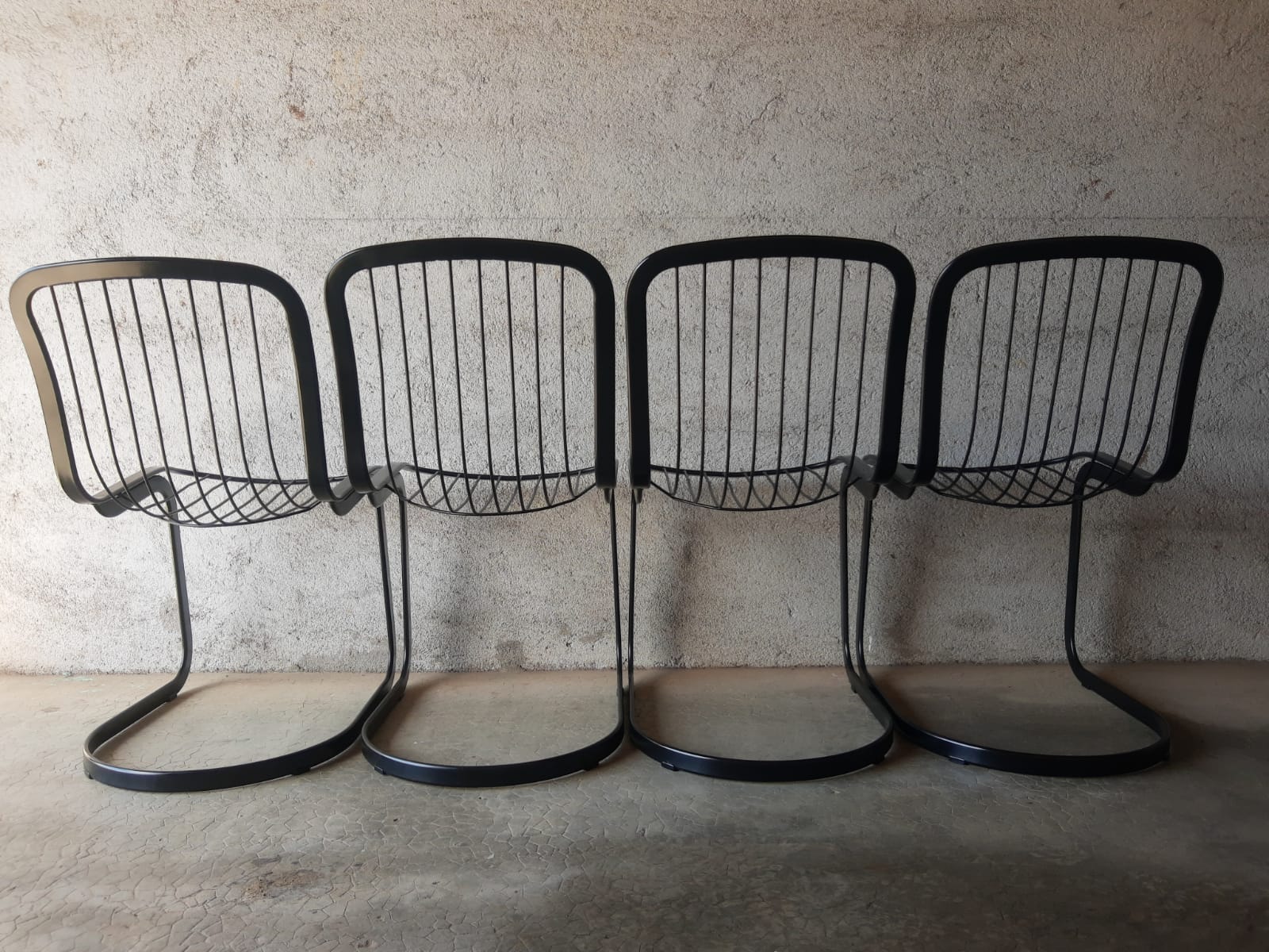 Set de 4 chaises vintage Cidue Italie années 70