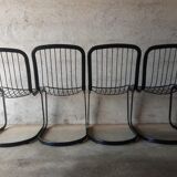 Set of 4 vintage Cidue chairs Italy 70s