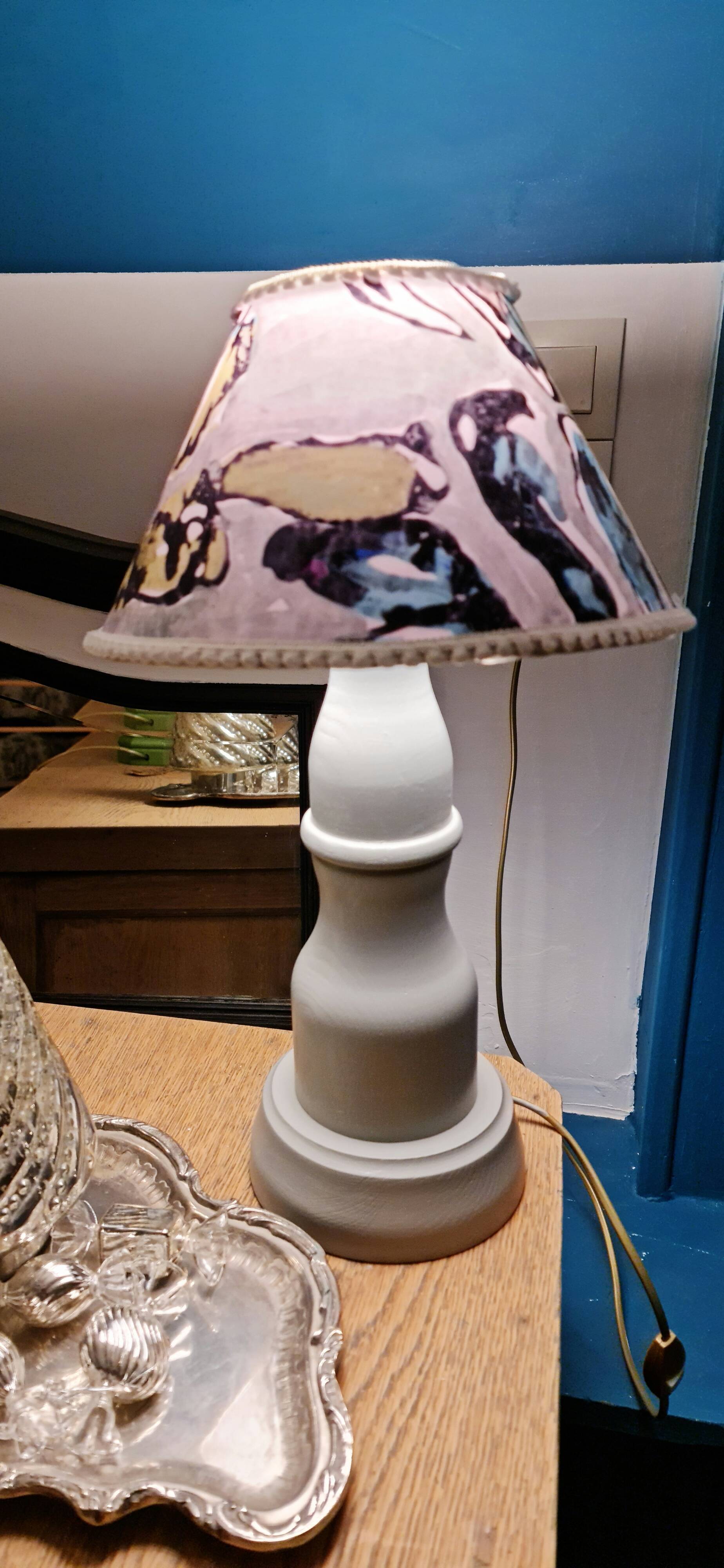 Lamp foot drinks cabinetmaker abbat day fabrics creator