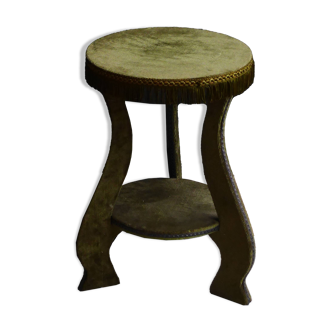 Table d'appoint vintage en velours