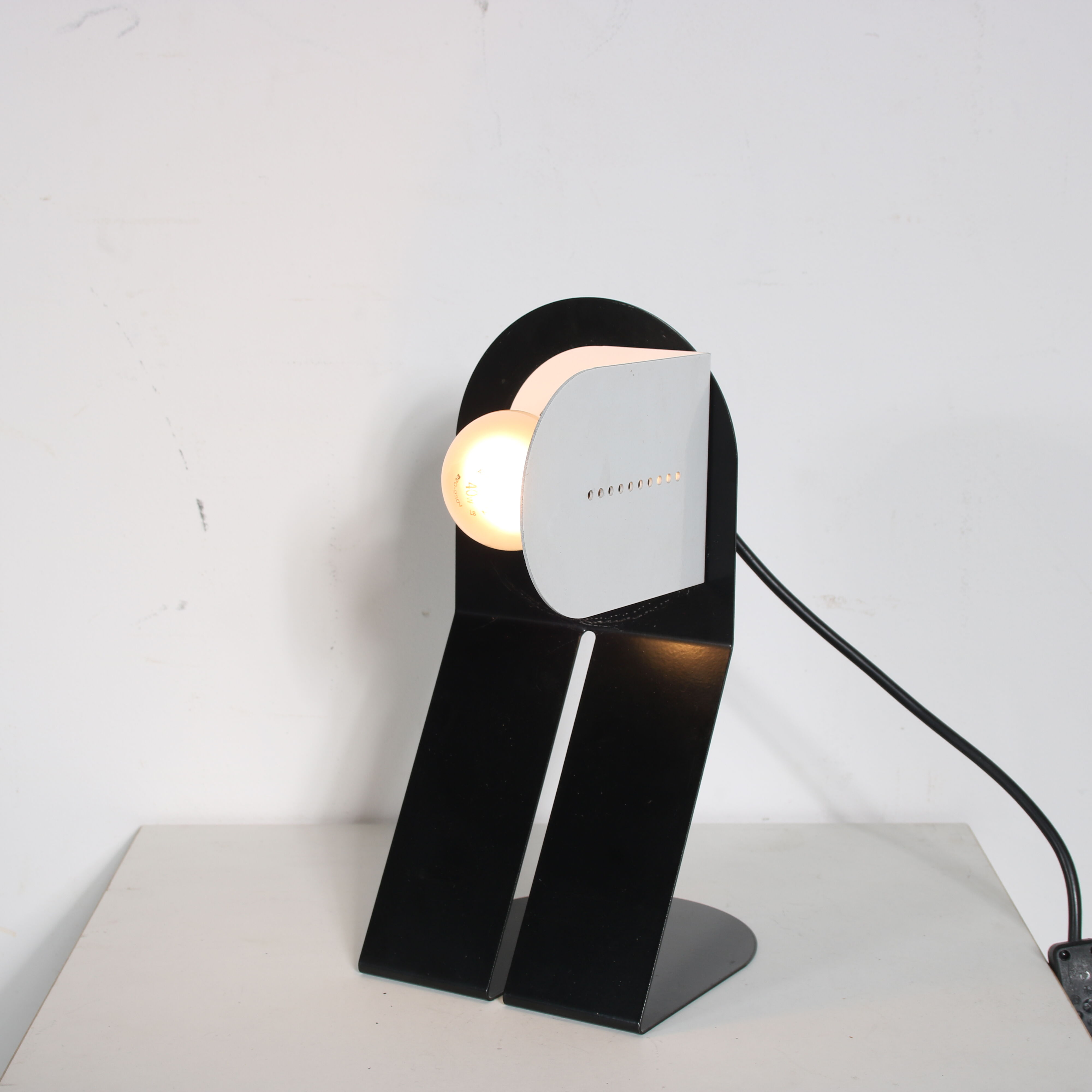 1980s Metal table lamp from Italy