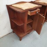 Pair of vintage bedside tables 40s