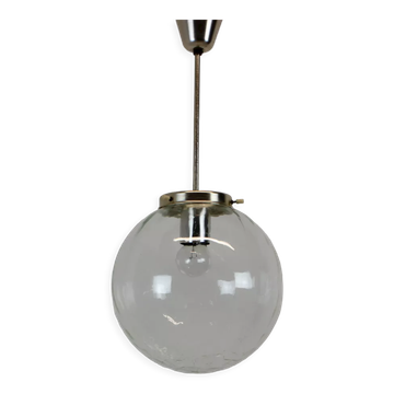 Mid-century glass pendant Czechoslovakia, 1970's