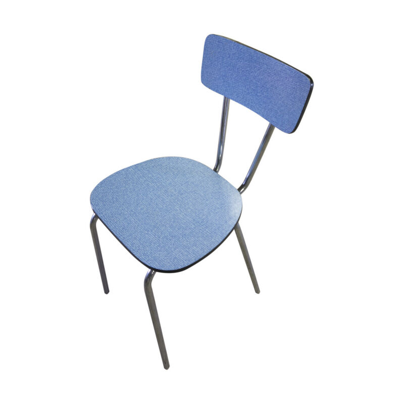 Ensemble de quatre chaises en formica coloré années 60