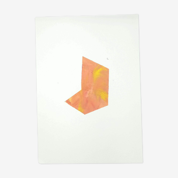 Geometric minimalist painting