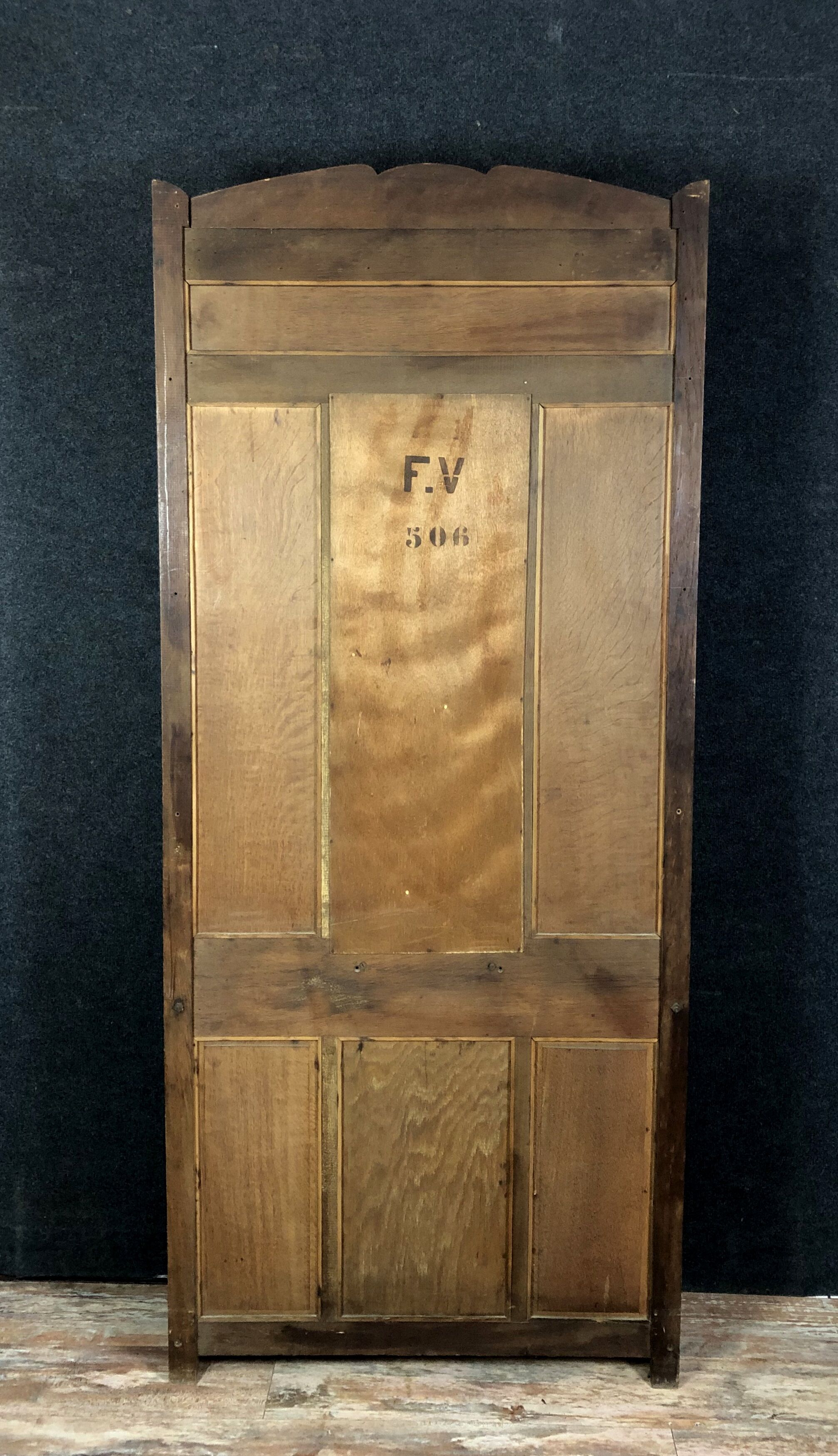 Art Nouveau period coat holder in solid oak