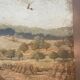 20th century harvest landscape painting