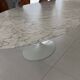 Original Knoll Tulip oval dining table 244x137 Eero Saarinen Arabescato Matt