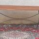 Large bistro table with cast iron legs and cherry top