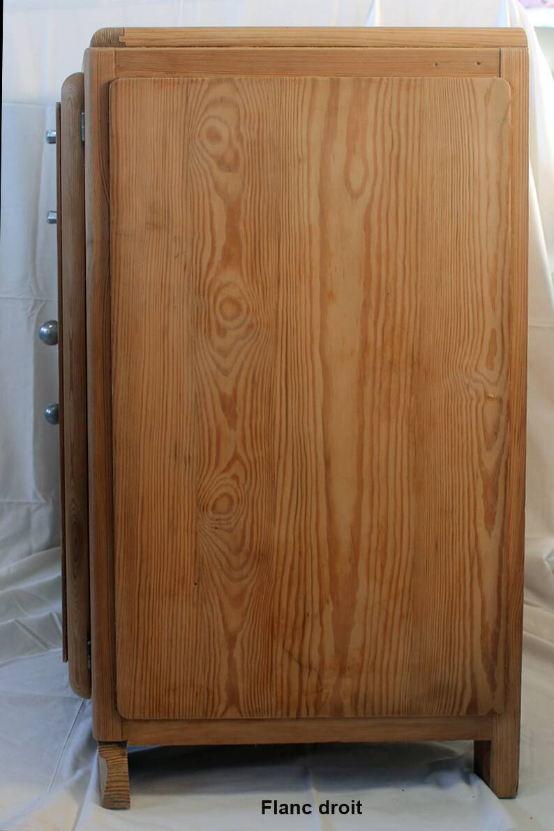 Low mado buffet, marble top, sanded