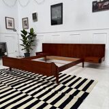 Lit 2 places  scandinave en teck