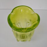 Vase art glass par Josef Hospodka, ancienne tchécoslovaquie, années 1960