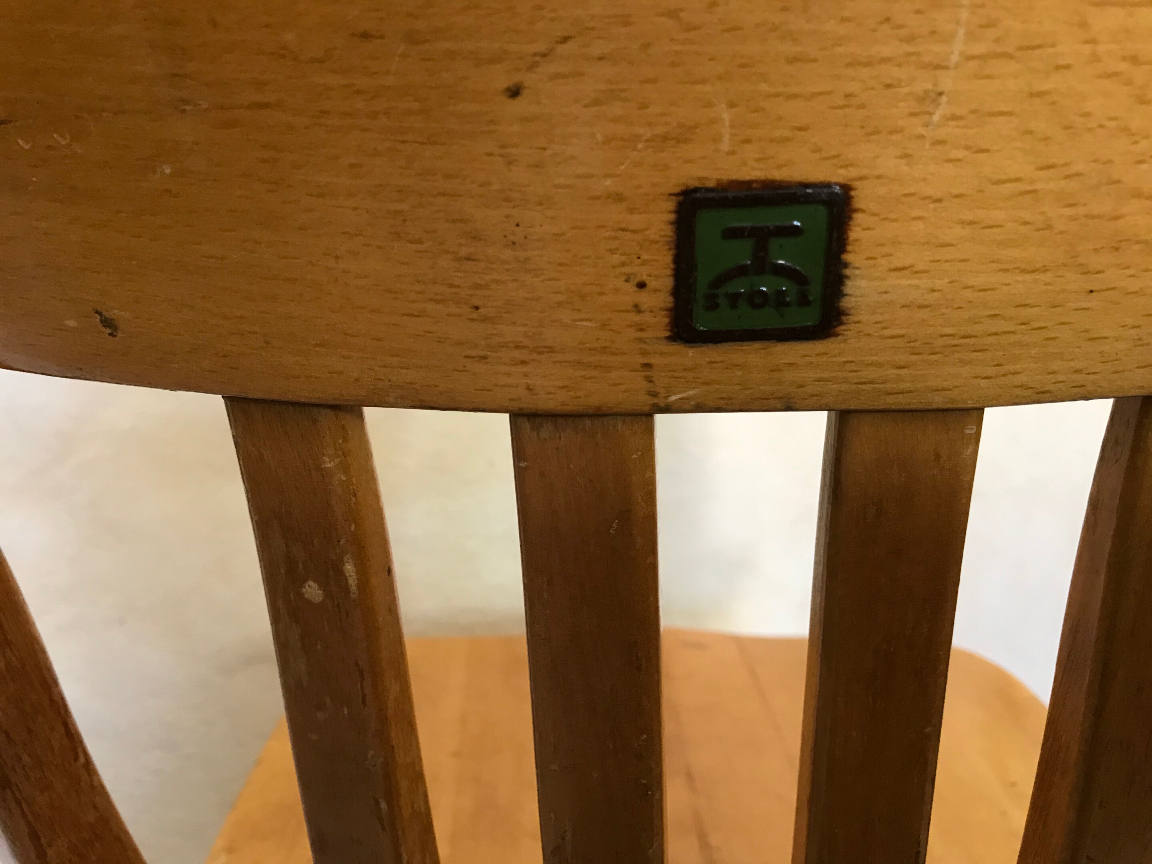Mid-century Stoll vintage workshop chair