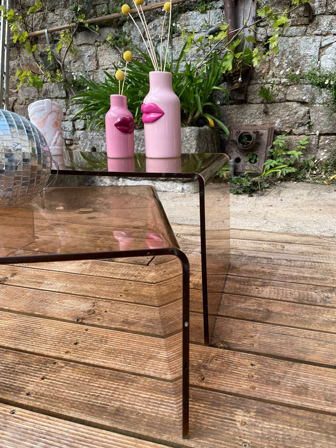 Duo of 70´ coffee tables