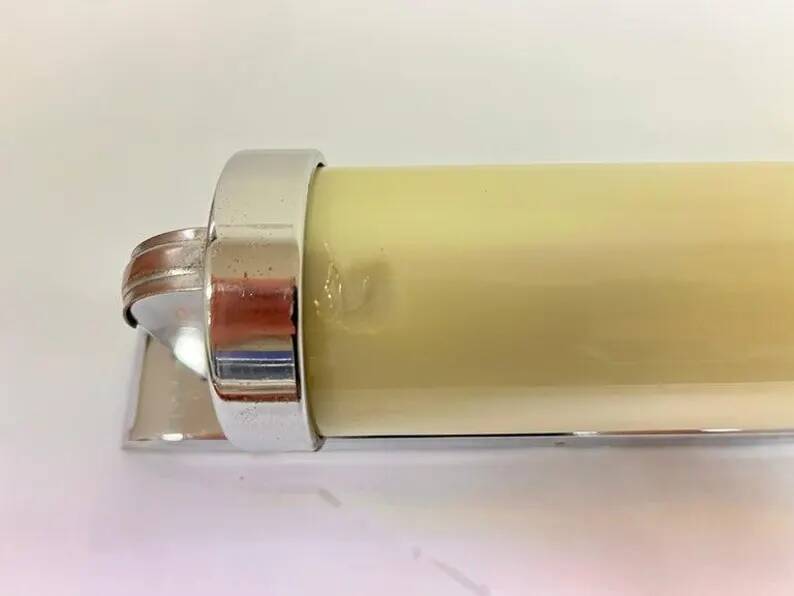 XXL big Chrome design Bauhaus Wall Lamp, 1930s - Czechoslovakia