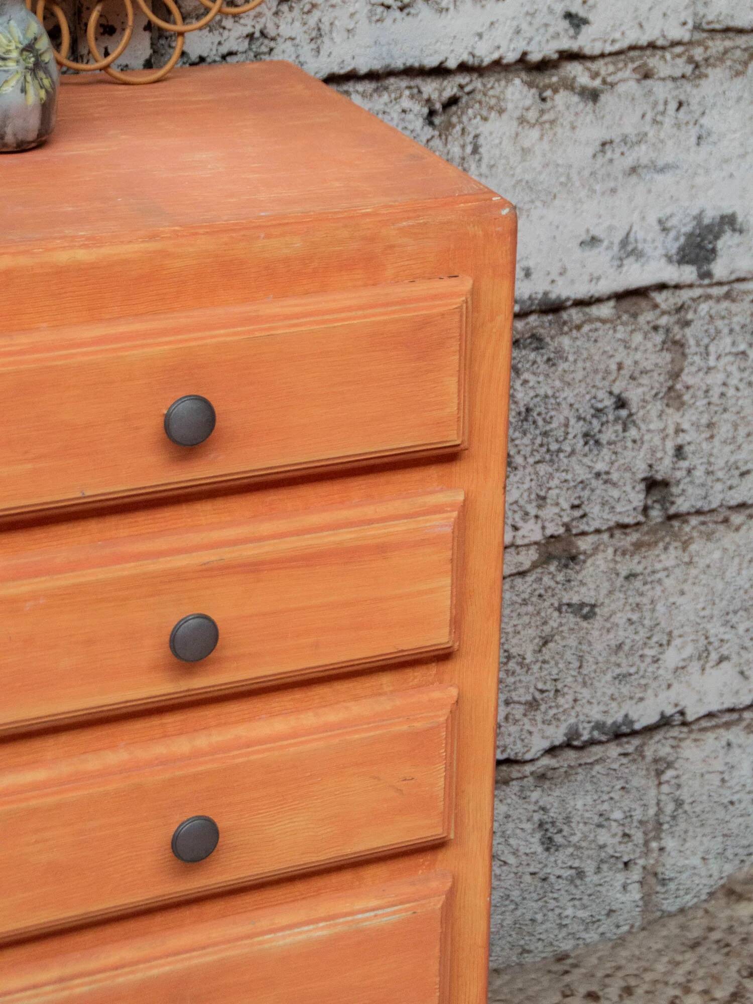 Commode semainier Chiffonnier vintage patine d'origine