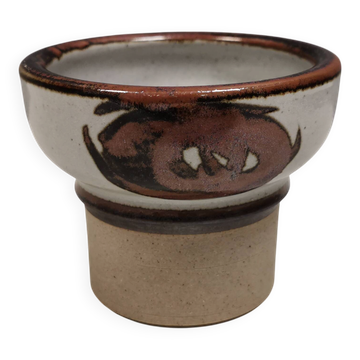 Candle holder for block candles, by Hanne Stentøj, Denmark, 1970s–1980s.