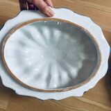 Tureen with top, earthenware decorated Rouen