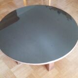 Coffee table glass and wood