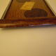Plateau, serving - Wood, glass, metal - about 1940
