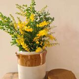 Old sandstone grease pot