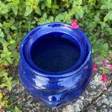 Glazed stoneware vase