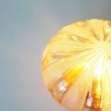 Vintage amber glass wall lamp by Wila Leuchten, Germany 1970's