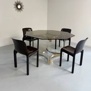 Ancienne table à manger design italien d'Alessandro Albrizzi années 70