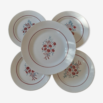 Badonviller plates and 1 dish