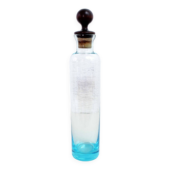 Vintage blue glass bottle