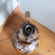 Floor lamp double ceramic lighting openwork fat lava