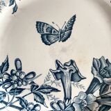 Badonviller ironstone dessert plates "Virginia Jasmine"