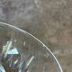 Set of 6 cut crystal champagne glasses with facets from Baccarat