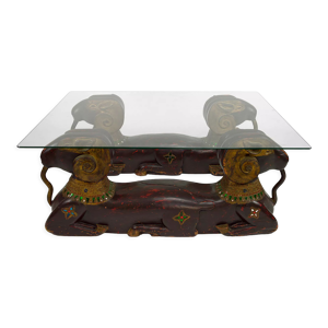 Table basse Hollywood Regency aux