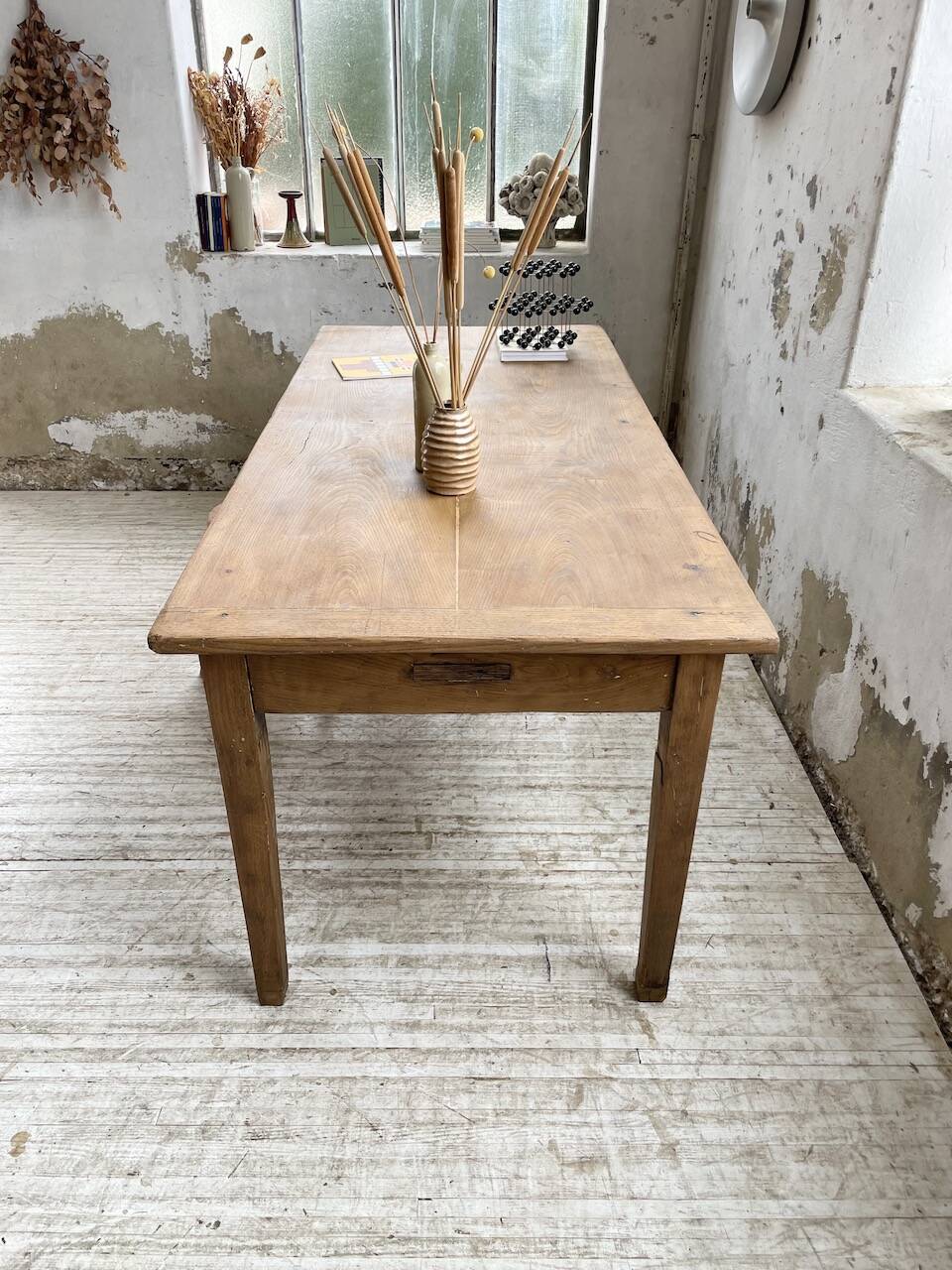 Oak farm table 2m