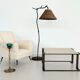 Italian mid-century travertine marble coffee table and metal base, 1970