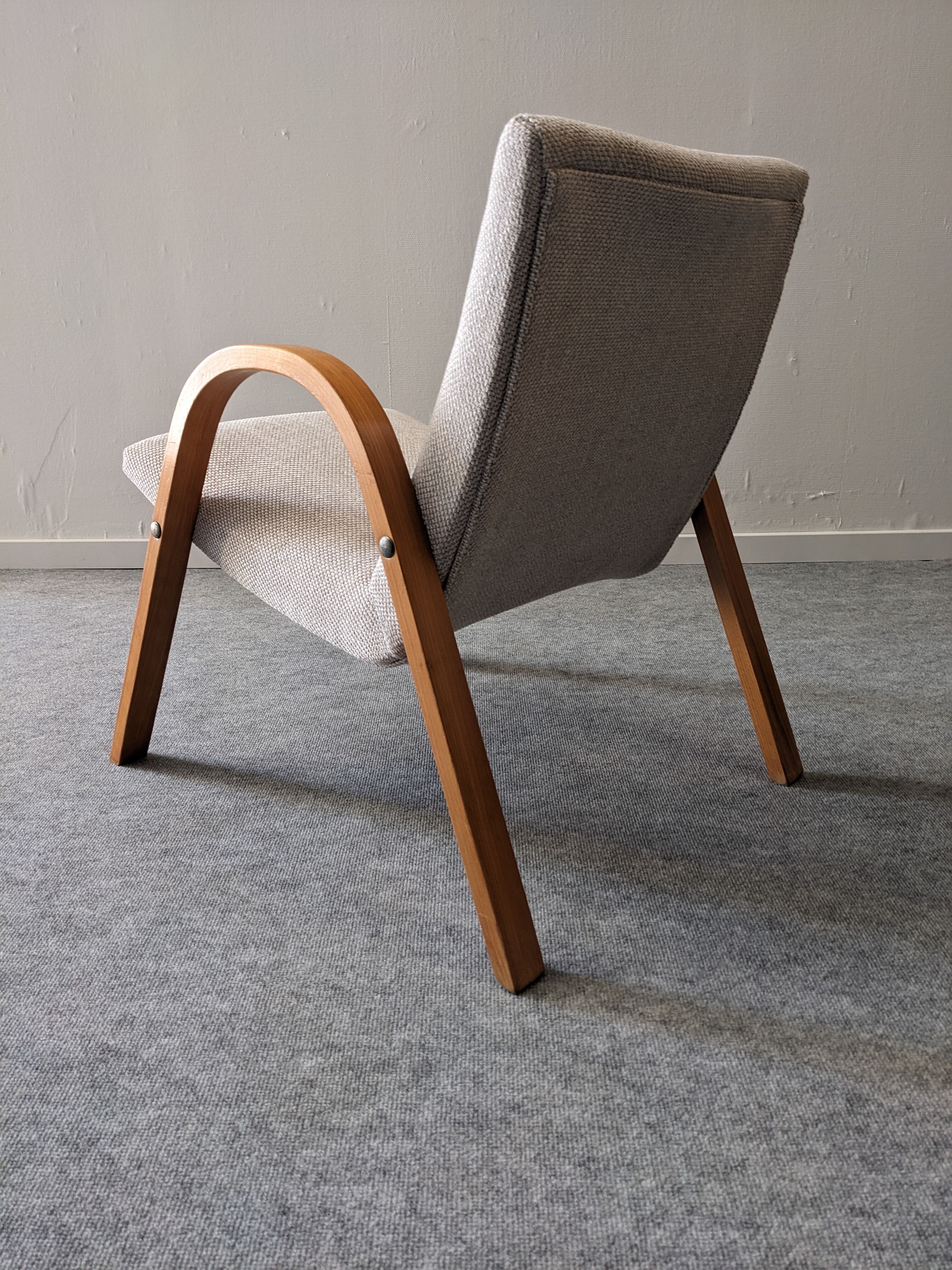 Pair of Bow Wood armchairs from the 50s/60s by Steiner
