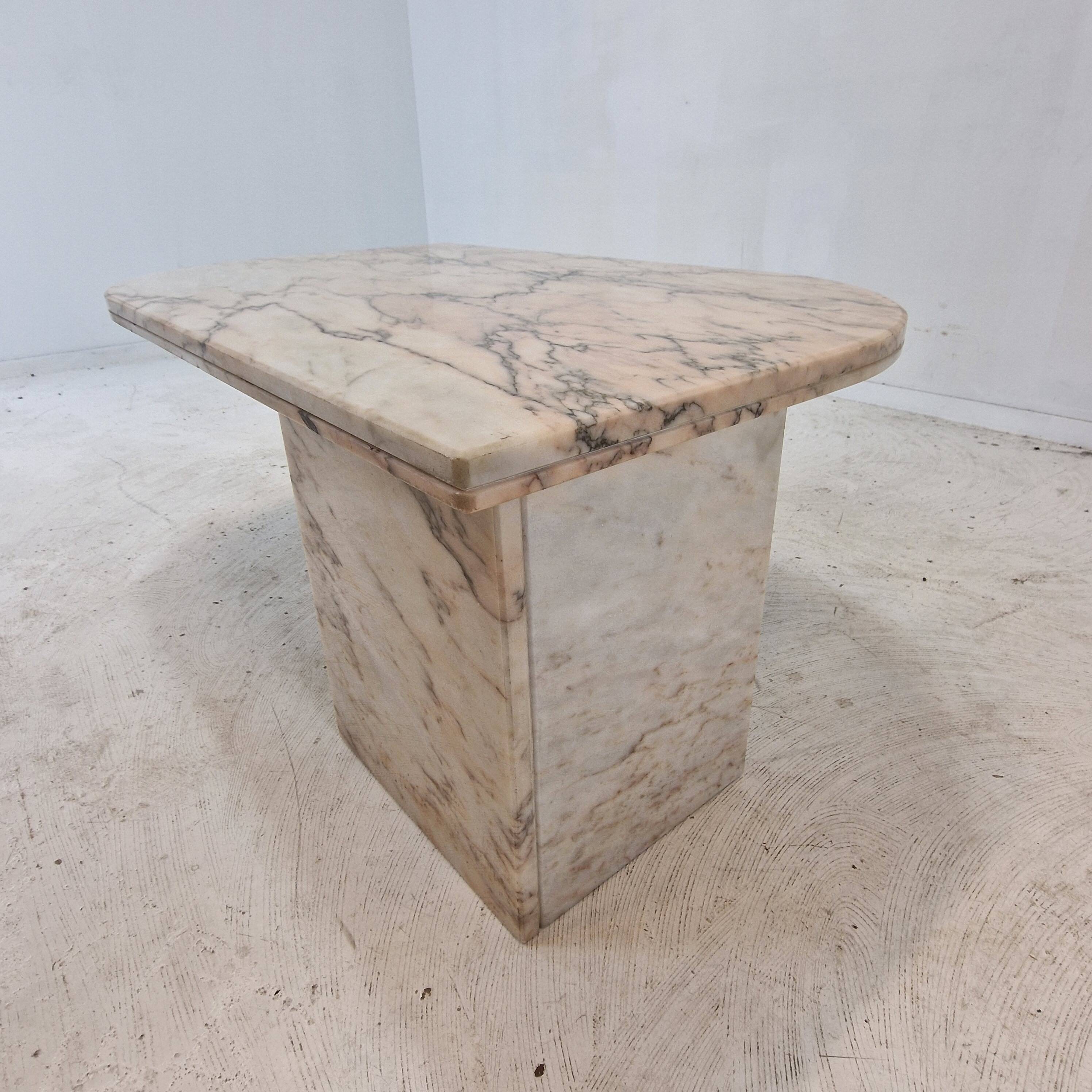 Italian Marble Coffee or Side Table, 1980s