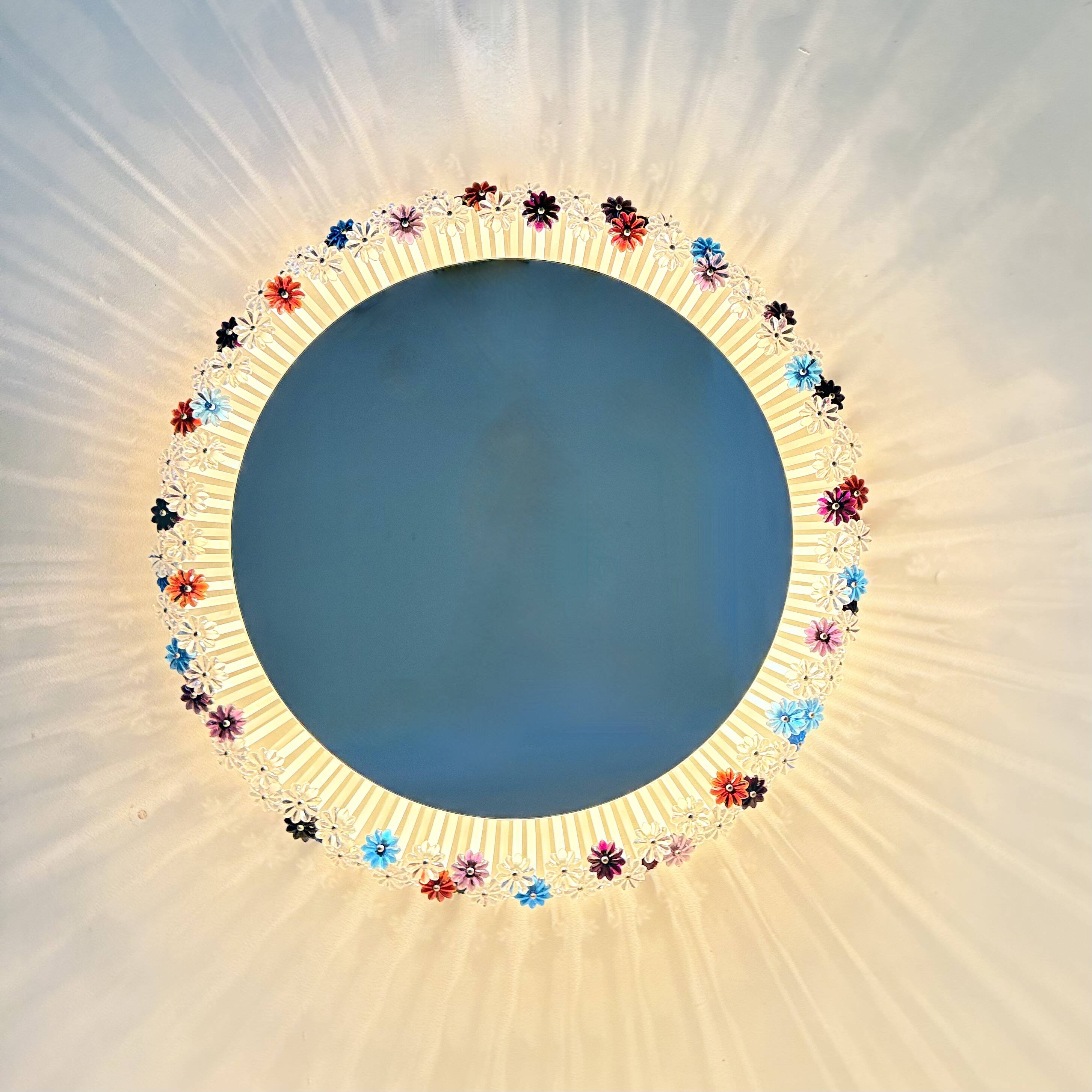 Vintage Back light Mirror by Emil Stejnar for Rupert Nikoll 1950s