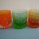 6 vintage whisky glasses Geoffrey Baxter Whitefriars