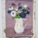 Peinture de Nagao Usui "Bouquet de fleurs au pichet blanc"