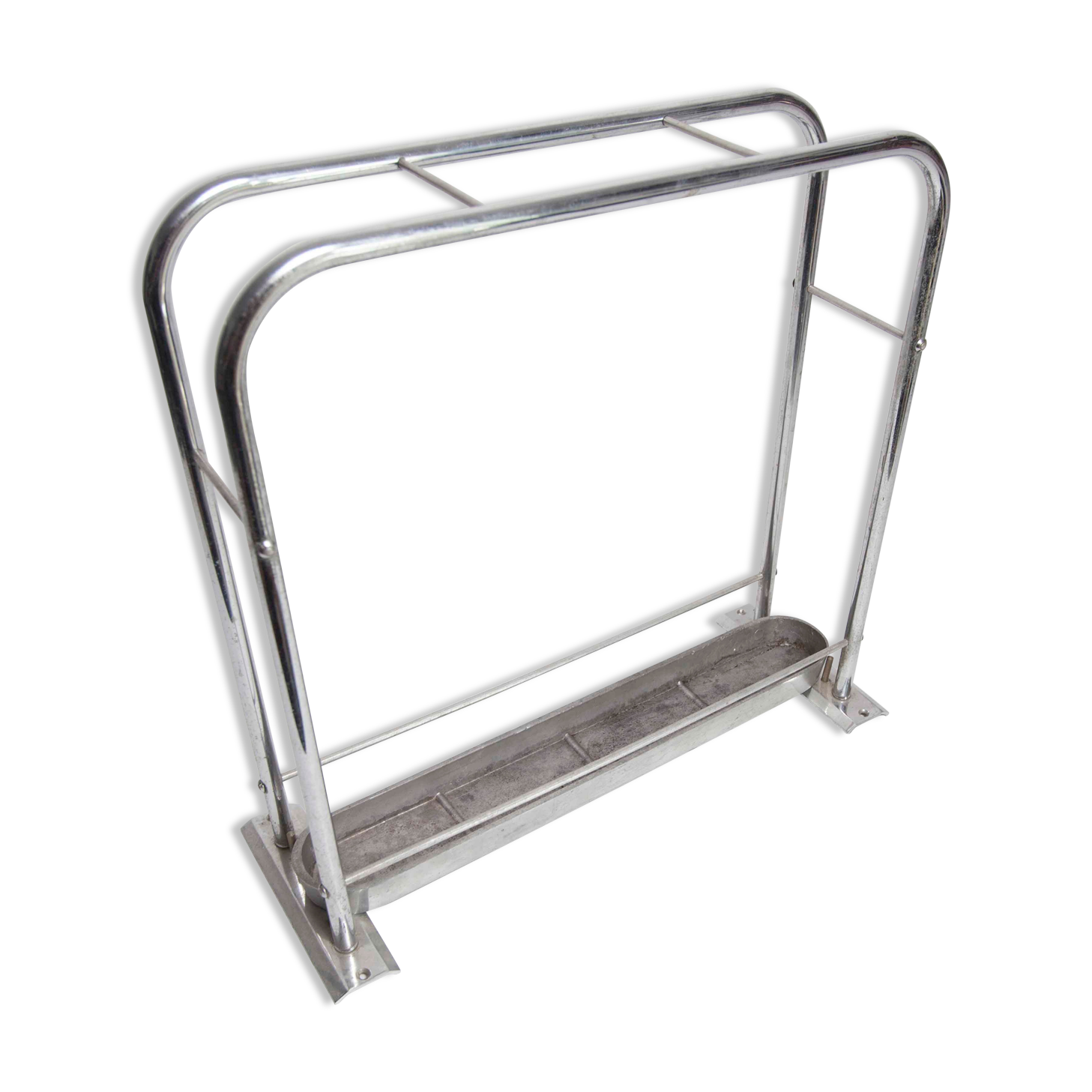 Umbrella door chrome bowl cast iron 1960